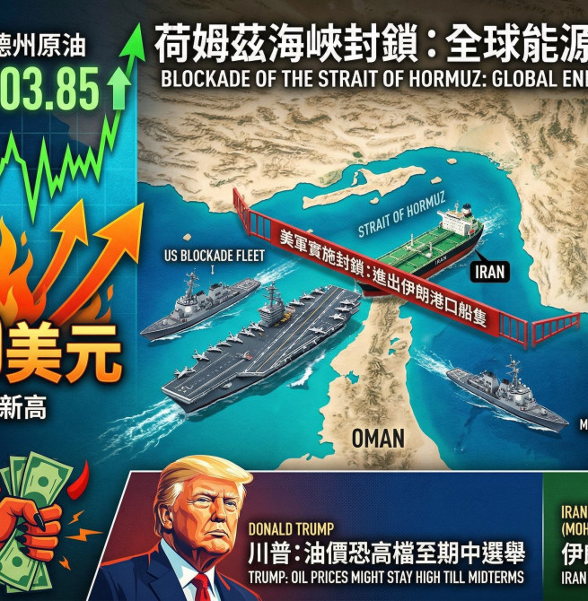 美封鎖荷姆茲海峽引爆油價飆升 川普坦言恐高檔震盪至選前