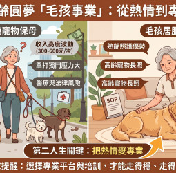 熟齡轉職寵物保母夯？專家警告低門檻高風險 毛孩居服員月收上看7萬