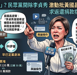 民眾黨內鬥升溫！李貞秀怒轟黃國昌「卑鄙無恥」20萬爭議全曝光