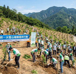 大雪山植樹4千株！產官學攜手造林 打造石虎棲地、邁向淨零未來
