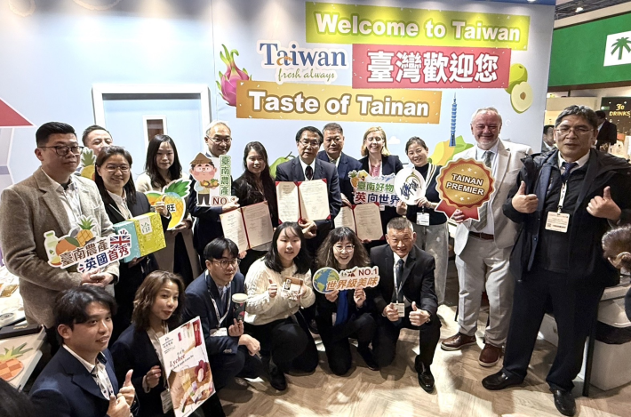 一試成主顧！臺南農產進軍英國國際食品飲料展，黃偉哲市長：首戰獲1億5千萬商機