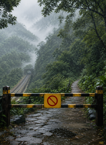 豪雨擾亂山區行程！6縣市停班停課　阿里山、知本及多條步道預警封閉