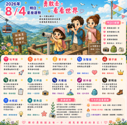 2026年8月4日 明日星座運勢  勇敢去，看看世界