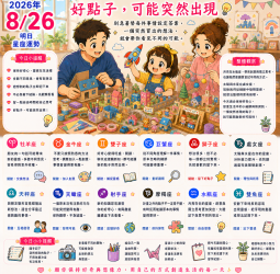 2026年8月26日 明日星座運勢  好點子，可能突然出現