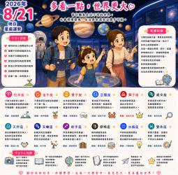 2026年8月21日 明日星座運勢  多看一點，世界更大