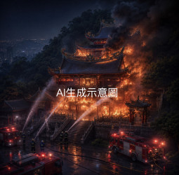 木柵指南宮凌霄寶殿大火！延燒逾3小時撲滅　60年建築嚴重受損