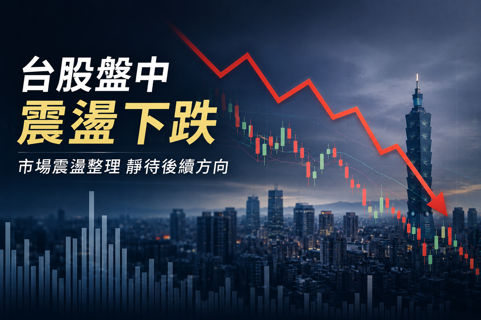 台股盤中震盪整理！加權指數回檔逾300點　台積電走弱、電子股資金輪動延續