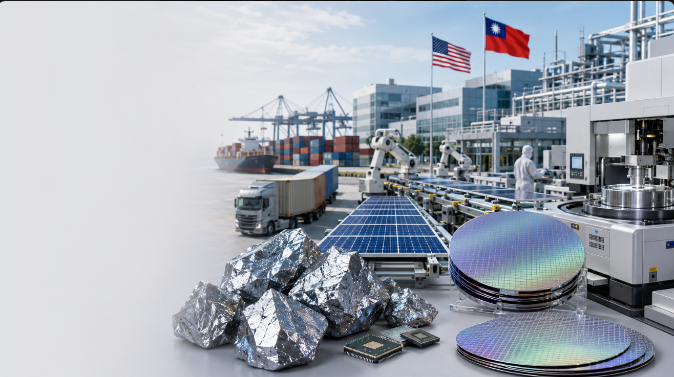美國多晶矽232關稅12月上路　台灣適用15%不疊加、半導體赴美投資可爭取豁免