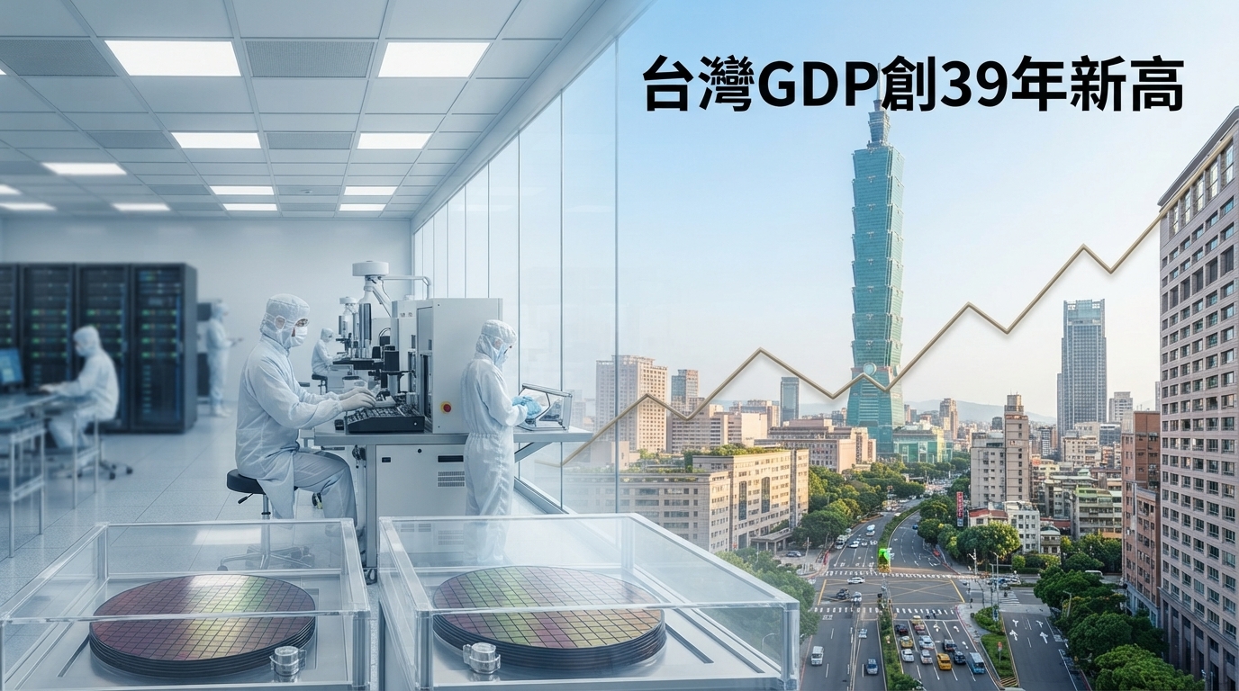 台灣GDP上修至11.05％創39年新高　主計總處估2027年經濟成長6.04％