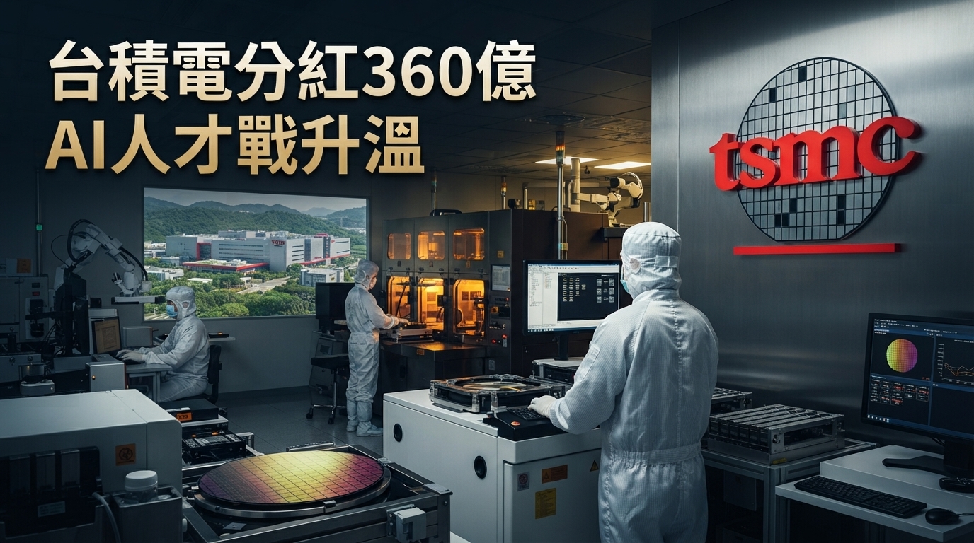 台積電第2季員工分紅360億元增逾5成　新竹半導體人才競爭進入高獎酬時代