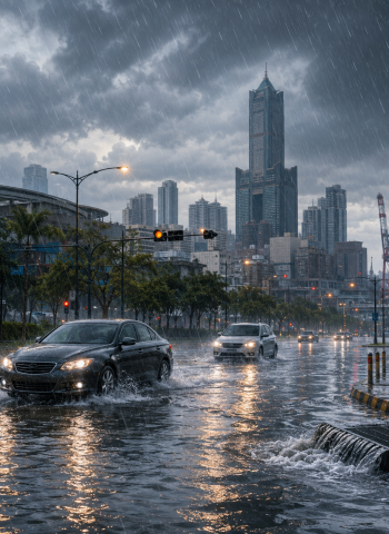 高雄雨量達大豪雨等級！新興區24小時累積350毫米　多區傳積淹水災情