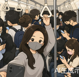 周曉涵擠北捷意外紅到韓國！通勤自拍登Naver娛樂榜首　乘客幾乎都在滑手機