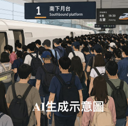 北北基放颱風假掀返鄉潮！台北高鐵站南下月台擠爆　對號座旅客一度上不了車