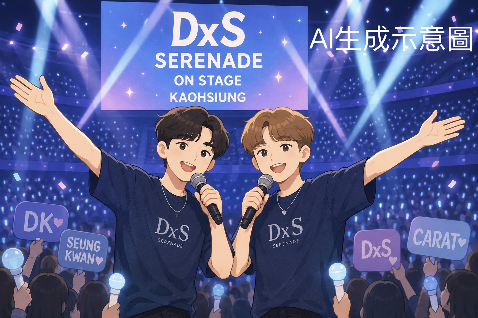 SEVENTEEN小分隊DxS高雄連唱3天!DK、勝寬《SERENADE》巡演吸引CARAT朝聖