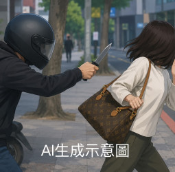天母街頭驚傳持刀搶名牌包　警3小時跨區追緝逮嫌犯
