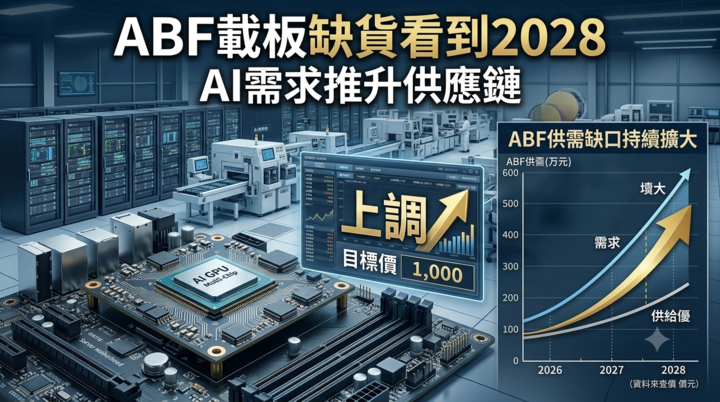 AI伺服器需求推升ABF載板缺貨　高盛看旺南電、景碩、欣興與臻鼎至2028年