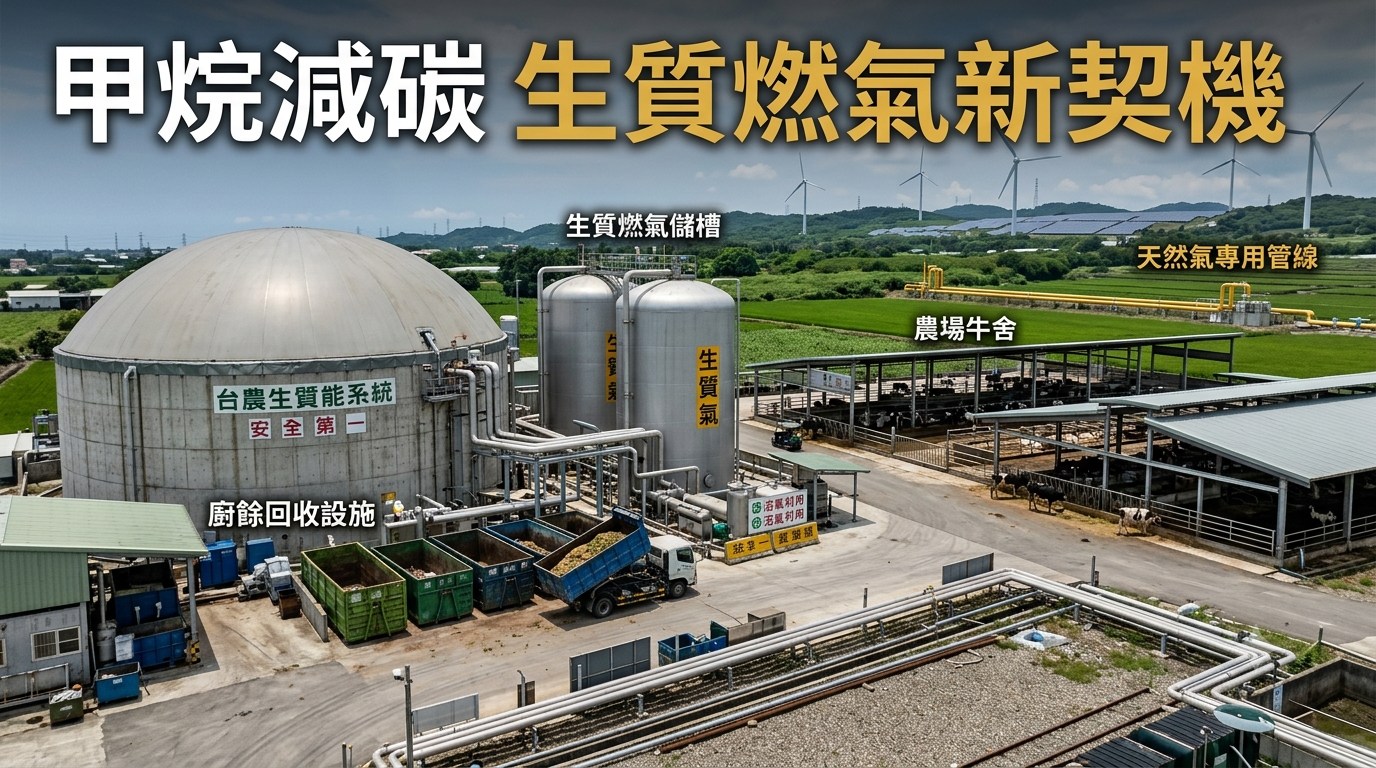 甲烷比CO₂更危險？厭氧消化技術翻轉廢棄物　生質燃氣成全球能源轉型新焦點