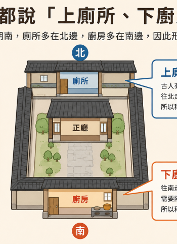 為什麼都說「上廁所、下廚房」？一句日常用語藏古人智慧　背後原因一次看懂
