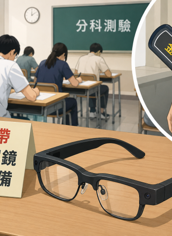 分科測驗首度啟用金屬探測器　物理科查獲AI智慧眼鏡違規案待議處