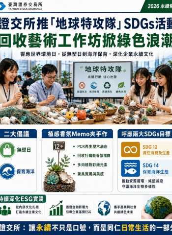 證交所「地球特攻隊」掀永續風潮 回收藝術工作坊實踐海洋保育與減塑行動