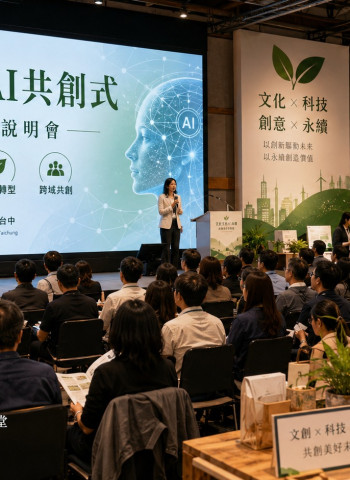 台中文化局推「永續文創AI共創式」近百文創業者齊聚探索新商機