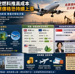 中東戰火＋永續燃料雙重夾擊 全球機票恐愈來愈貴
