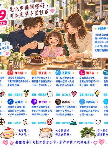 2026年10月9日 明日星座運勢  先把步調調整好，再決定要不要往前