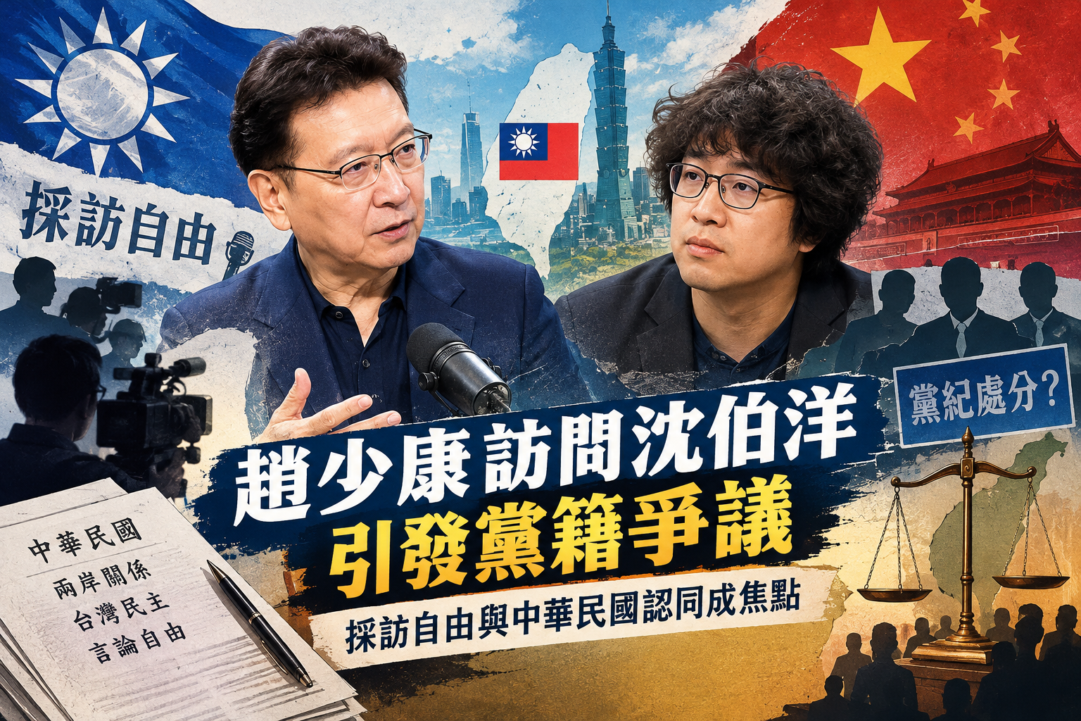 趙少康訪問沈伯洋就算背叛國民黨？