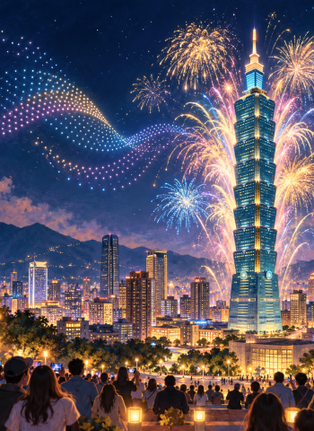 台北101國慶展演10月10日登場　600台無人機搭煙火點亮夜空