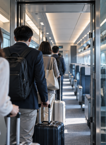 連假高鐵人潮湧現　自由座旅客進入商務車廂站立引議