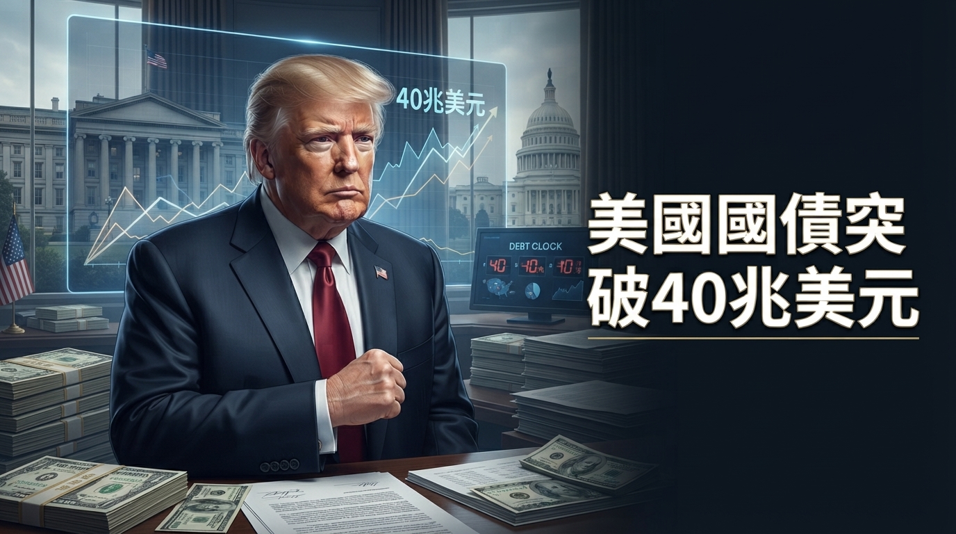 美國國債突破40兆美元　川普第二任期財政政策面臨減稅、支出與利息成本三重壓力
