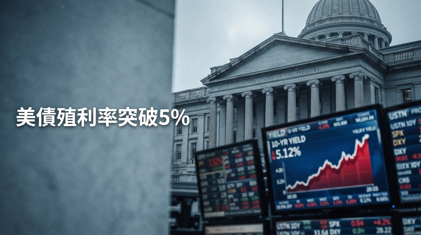 10年期美債殖利率突破5%　美國債市拋售升溫，Fed升息與通膨風險成關鍵