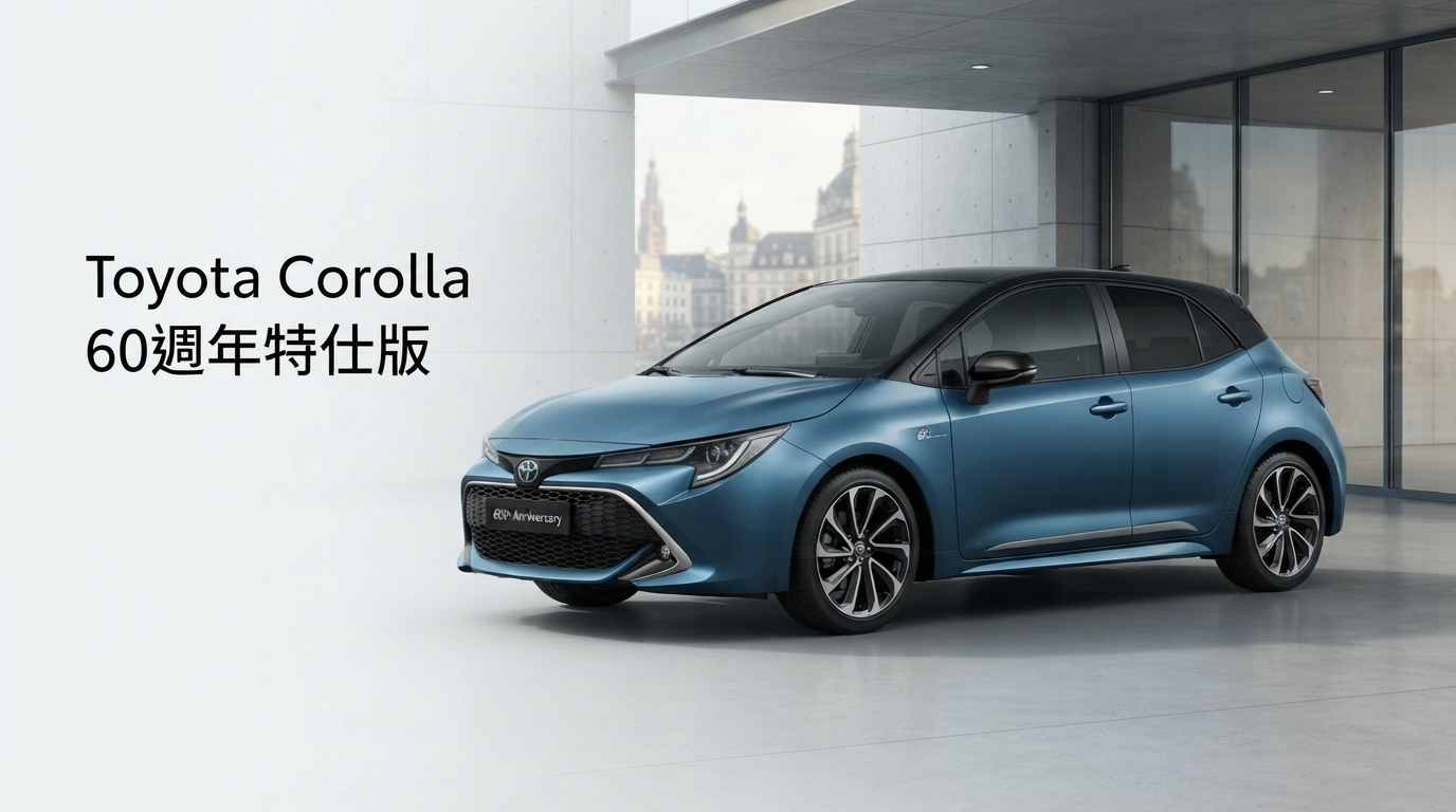 Toyota Corolla 60週年特仕版登陸歐洲　售價27,200歐元起、三車型陣容曝光