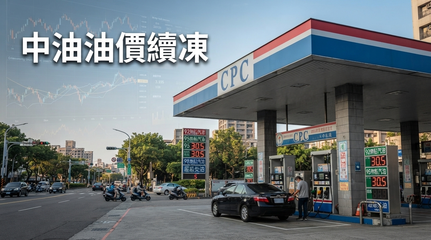 中油宣布台灣油價下週續凍　汽柴油每公升吸收逾10元、累計擴大吸收240.2億元